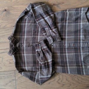 Brown Flannel Button-up